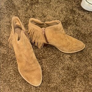 Lucky Brand Fringe Booties